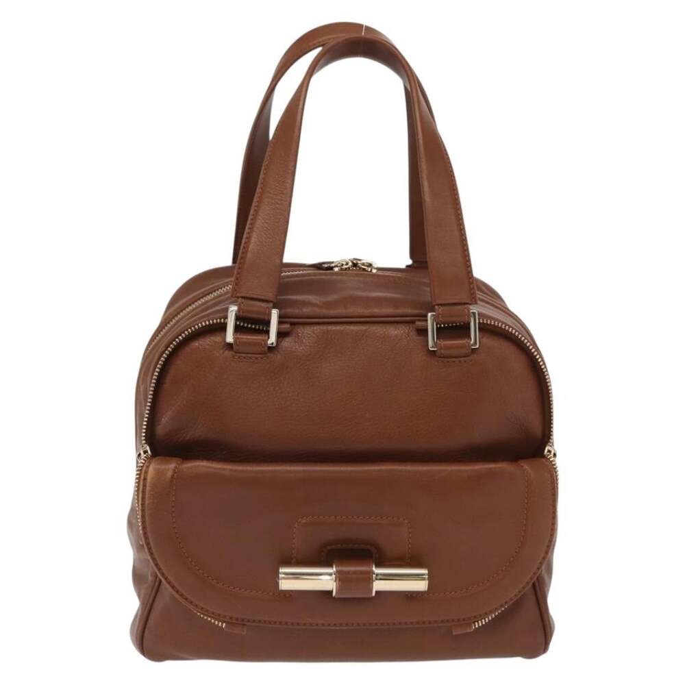 Jimmy Choo Leather Handbag Brown